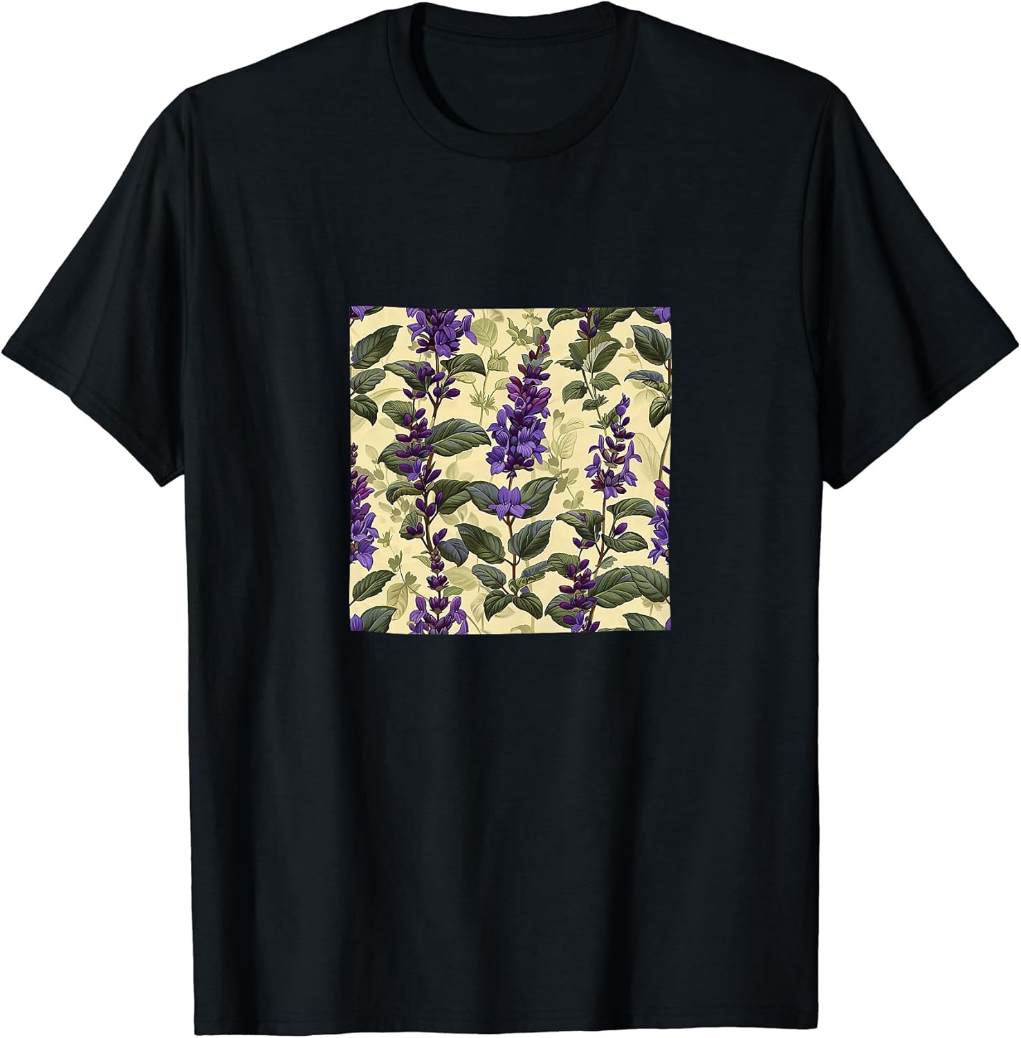Salvia Flower Pattern Merch