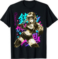 Anime Waifu Sketch Line Art Manga Graffiti Graphic T-Shirt