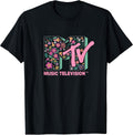 Floral Vintage Embroidery Style Logo Fill T-Shirt