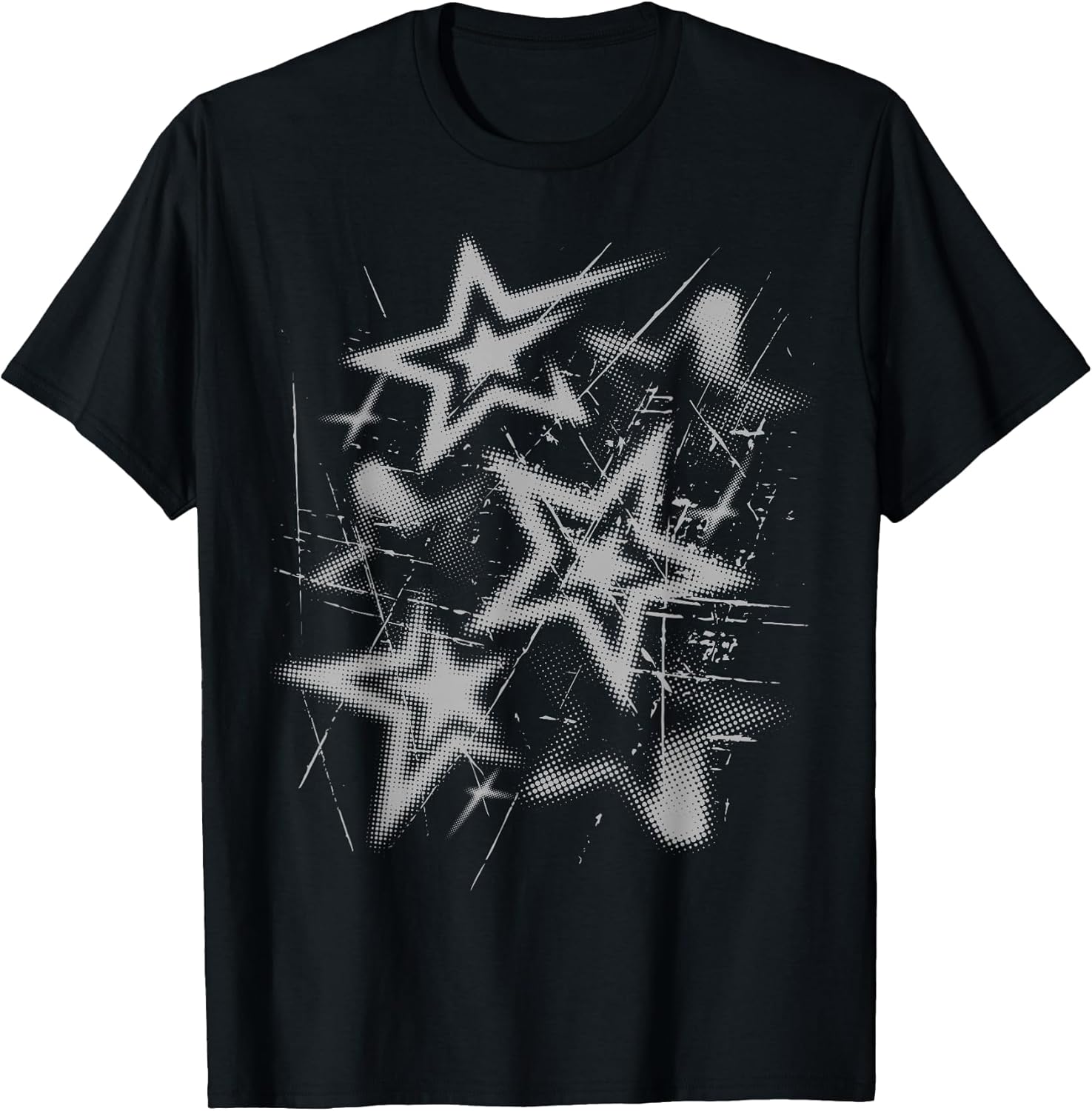 Y2k Grunge Stars 2000s Cyber Vintage Graphic T-Shirt