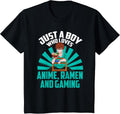 Kawaii Boys Japan Gamer Ramen Noodles Gaming Manga Anime T-Shirt