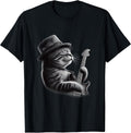 Cat Playing Guitar Rock Music Store