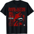 Dark Gothic Black and Red Vampire Emo Y2K Grunge Streetwear T-Shirt