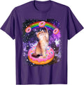 Space Donut Cat Rainbow Funny Galaxy Cat