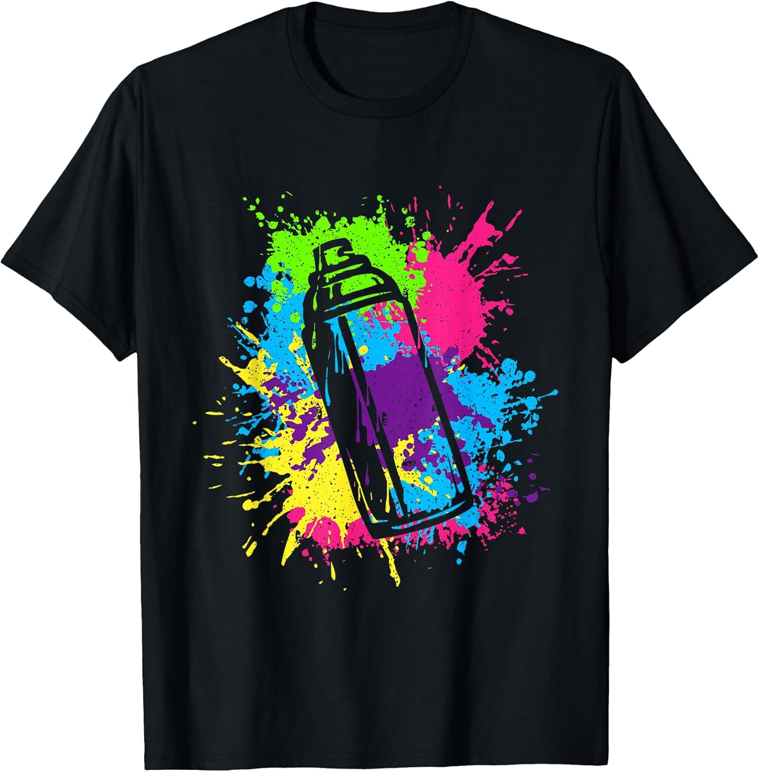 Colourful Graffiti Graphic Spray Can Street Art Artist T-Shirt