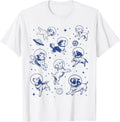 Dogs In Space Retro t -shir t