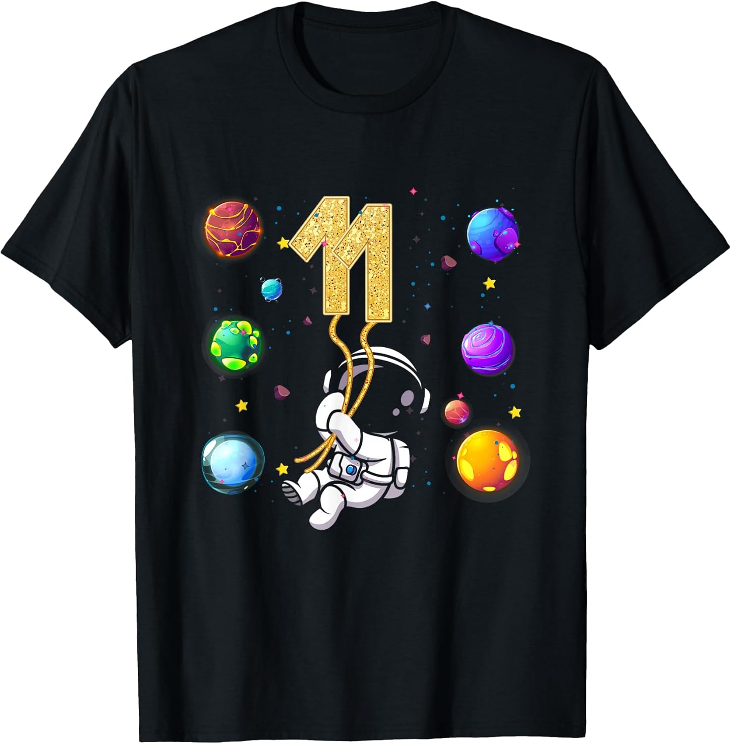 Outer 11 Years Old 11th Birthday Astronaut Space