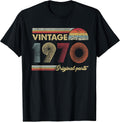 Retro Original Parts 50th Vintage 1970 Birthday T-Shirt Small