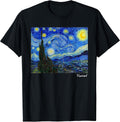 Famous Art Starry Night T-Shirt Artist Van Gogh Painting T-Shirt