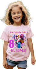 Custom Name k-pop Shirt,Family Birthday Matching Tees,Custom Name Bday t-Shirt for Kids Toddler,Handmade Decorated T-Shirts