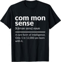 Common Sense Sarcastic Gift