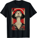 Japanese Geisha Woman Art Kanji Tokyo Japan Hanami Anime T-Shirt