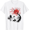 Beautiful Japanese Art Cherry Blossom Sakura Japan Graphic T-Shirt