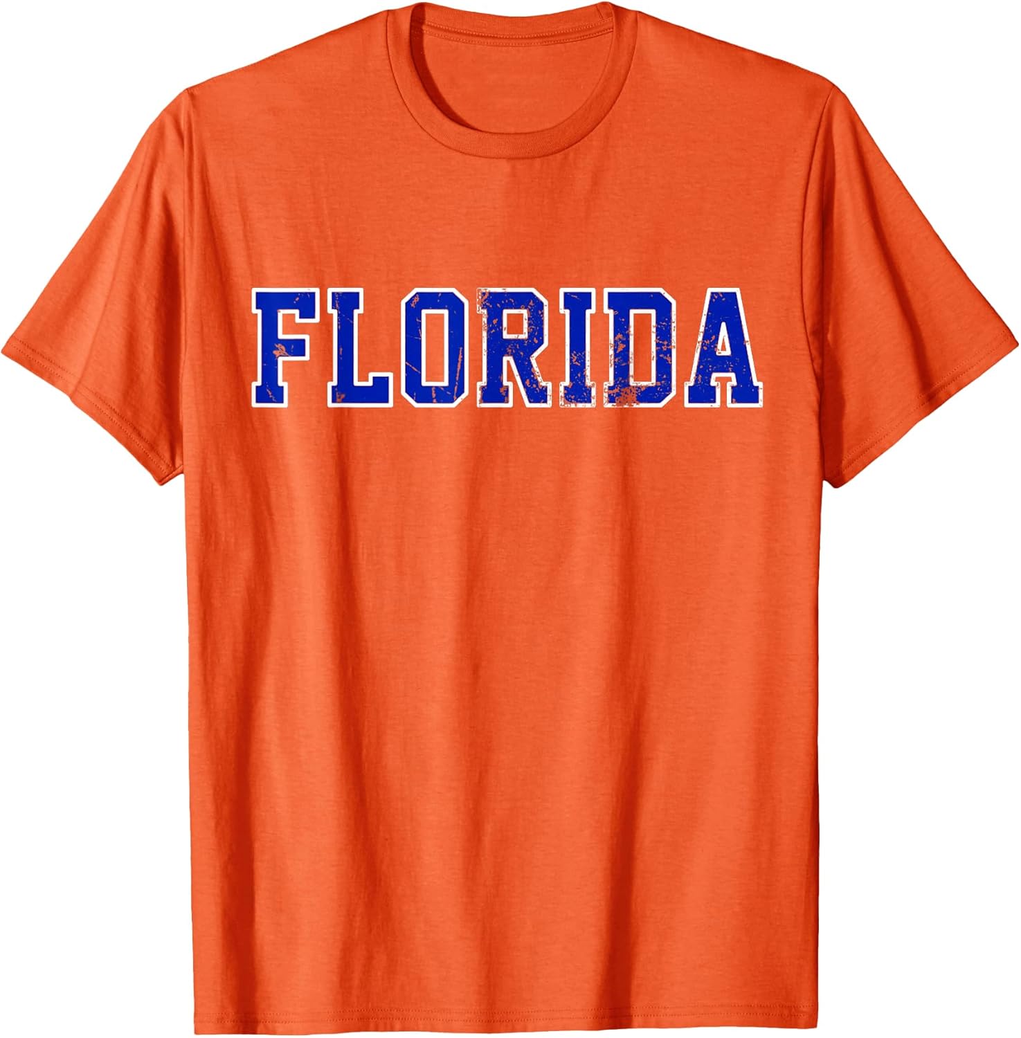 Vintage Florida Mens Florida Womens Orange Retro Worn FL T-Shirt
