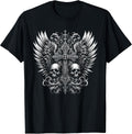 Emo Y2K Grunge Aesthetic Alt Goth Skull Cross Gothic T-Shirt
