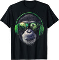 Funny Monkey with Sunglasses Cool Graffiti Urban Art Street T-Shirt