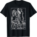 The Hermit Tarot Card Gothic Halloween Grim Reaper Occult T-Shirt