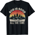 Vintage Retro God is Good All The Time Christian T-Shirt Small