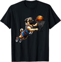 Pug Basketball Dog Lovers Basketball Player T-Shirt