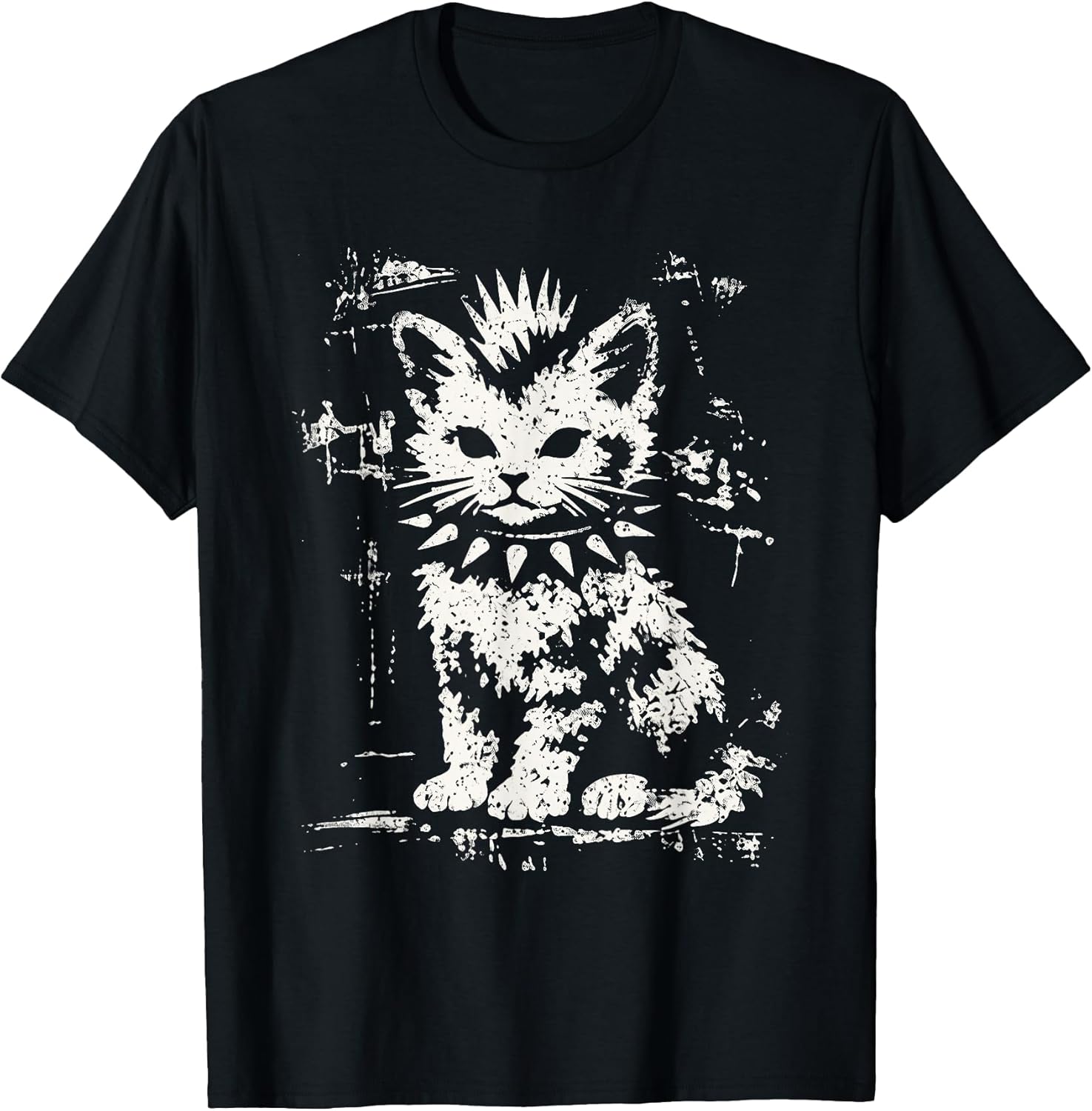 Punk Cat Grunge Rebel Cat Alternative Style T-Shirt