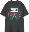 Muse Unisex Black Short Sleeved T-Shirt | Origin of Symmetry Graphic Tee | Music Band Apparel Top