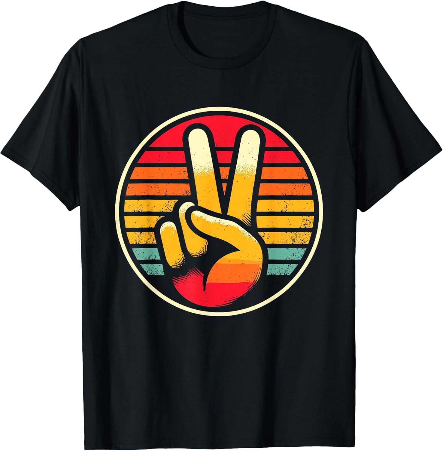 Retro Peace Love 60's 70's Hippie T-Shirt