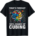Competitive Puzzle Speed Cubing Math Merchs Tee