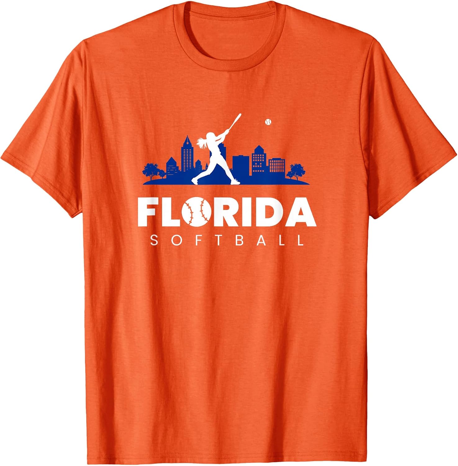 Florida Softball Vintage Minimalist Retro Softball Lover T-Shirt