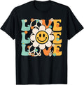 Peace Sign Love Flower 60S 70S Tie Dye Hippie Costume T-Shirt