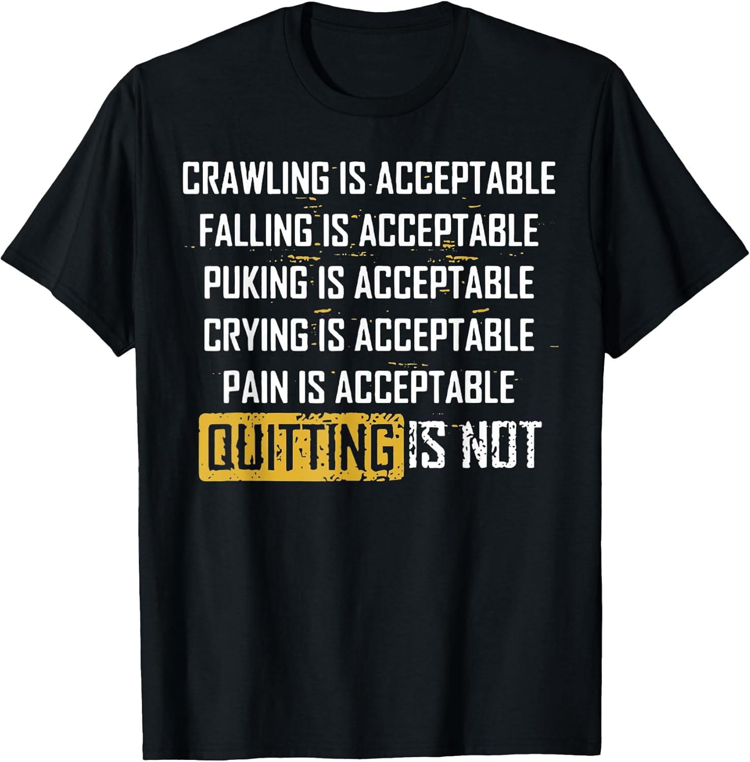 Crawling Is Acceptable Falling Is Acceptable