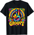 Tie Dye Groovy Peace Sign Hippie T-Shirt