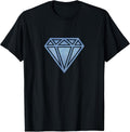 Diamond Shirt Mens Denim Urban Street Style for Men T-Shirt