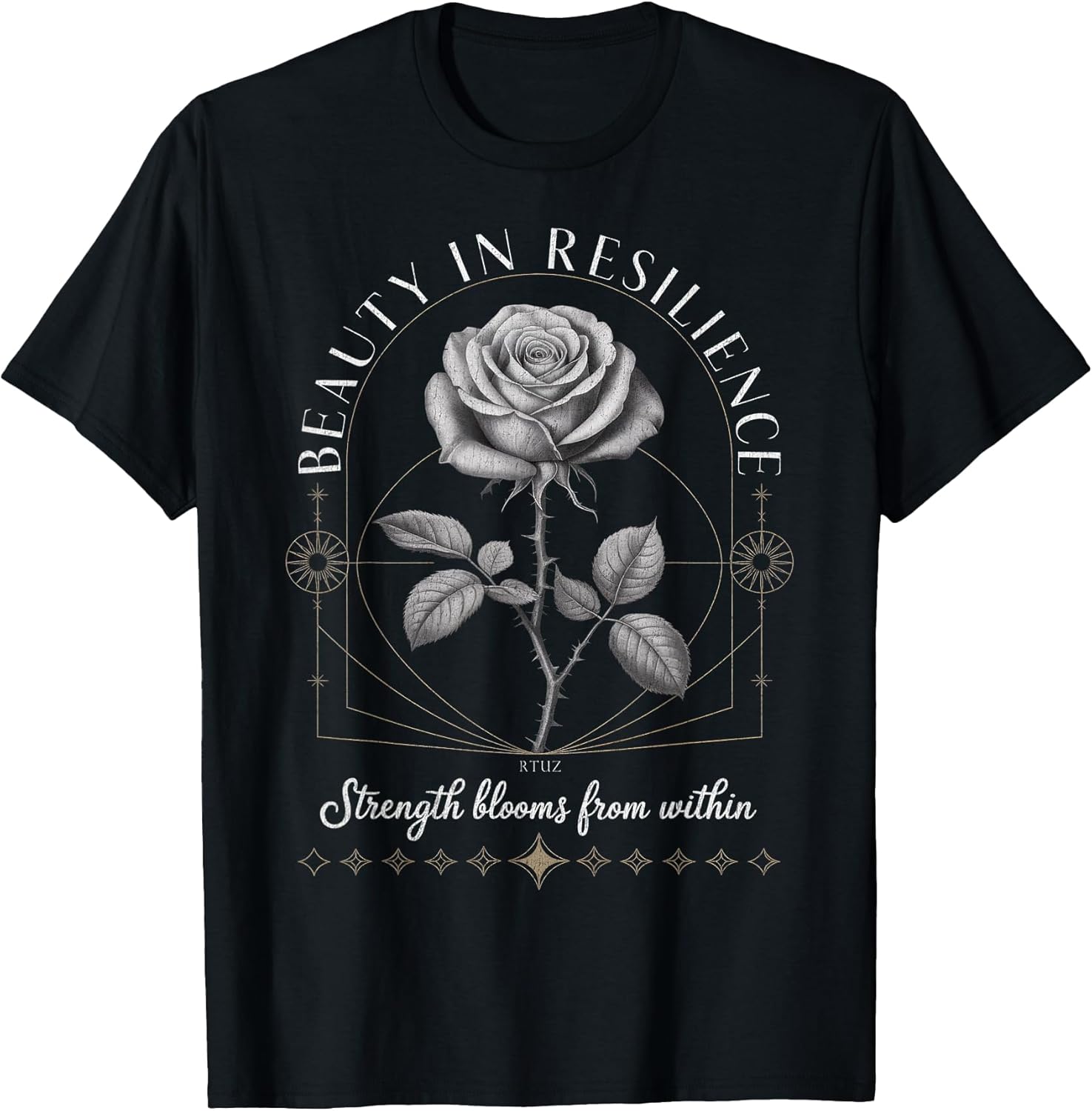 Hip Hop Y2K Vintage Hipster Edgy Urban Streetwear Rose T-Shirt