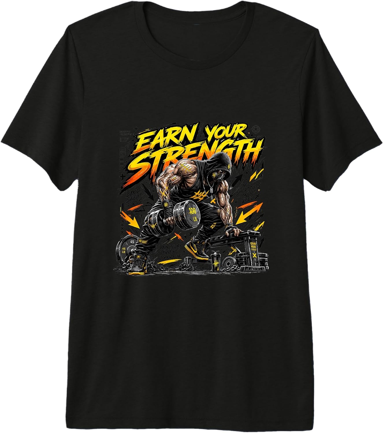 Earn Your Strength Fitness Graphic
