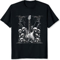 Men’s Vintage Y2K Rock Band Shirt Skull Shirt for Men Punk Metal Graphic Tee