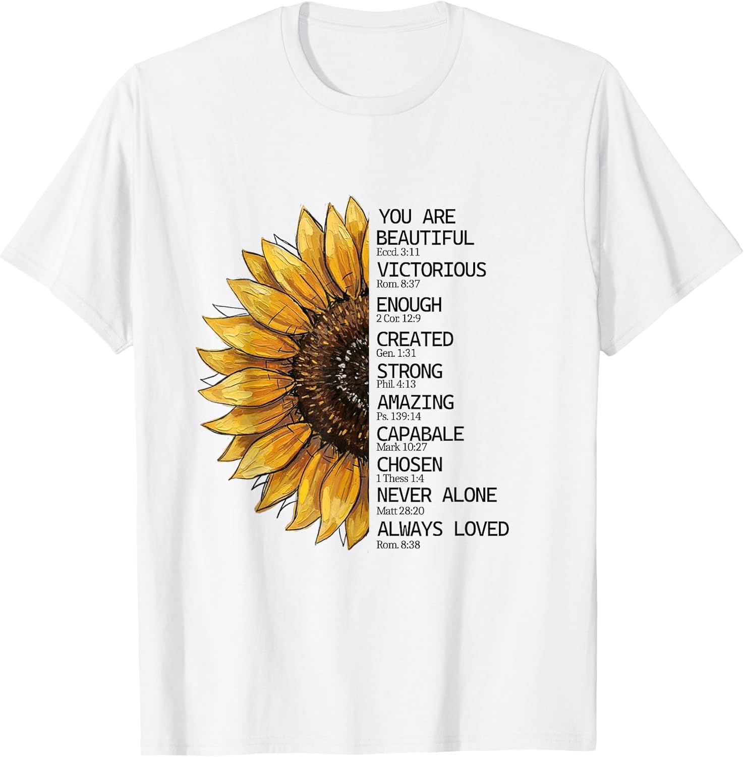 You are Beautiful Positive Affirmation Self Love Motivation T-Shirt