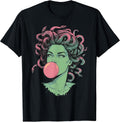 Medusa Bubblegum Mythological Snake Hair Goddess Feminist T-Shirt