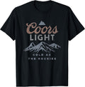 Light Cold As The Rockies Vintage Beer Label T-Shirt