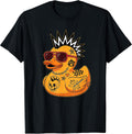 Mohawk Rubber Duck Punk Tattoos Rock Rocker Boys Kids Men T-Shirt