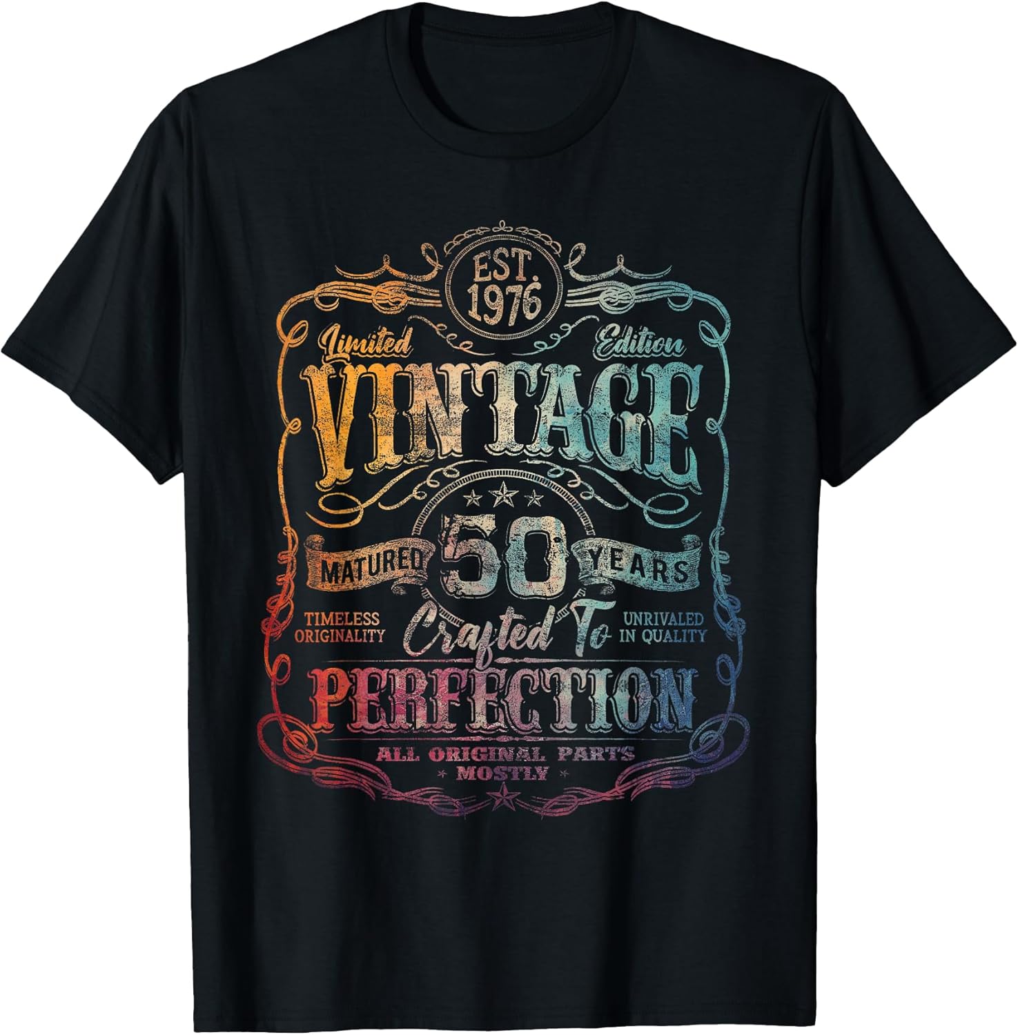 Vintage 1976 Limited Edition Shirt 50 Year Old 50th Birthday T-Shirt