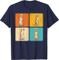 Pop Art Cute Africa Zoo Animal Lover Meerkat T-Shirt