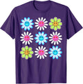 Funny Smiling Roses Flower Power Retro Designs