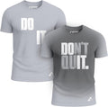 Men Workout Shirt Performance Fabric T-Shirt Short Sleeve Sweat Activated Motivational Exercise Gym Athletic T-Shirt