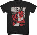 Green Day American Idiot Mens Black Short Sleeve T Shirt Punk Rock Vintage Style Graphic Tees
