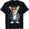 urban hip hop frenchie bulldog streetwear culture graphic T-Shirt