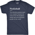 Mens Funny T Shirts Pickleball Definition Sarcastic Graphic Novelty Tee for Men