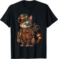 Steam Punk Cat Kitten Kitty Steampunk T-Shirt