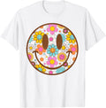 Happy Retro Daisy Smile Face Preppy Aesthetic Men Women Kids T-Shirt