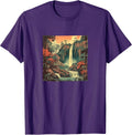 Jungle Waterfall Vintage Landscape Merch