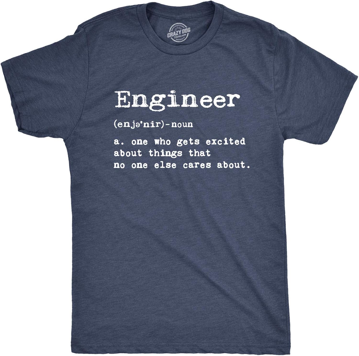 Mens Engineer Definition Tshirt Funny Sarcastic Science Tee
